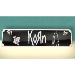 Korn Rock/Metal Street Sign 6" X 24" Man Cave Indoor/Outdoor Shadow Man